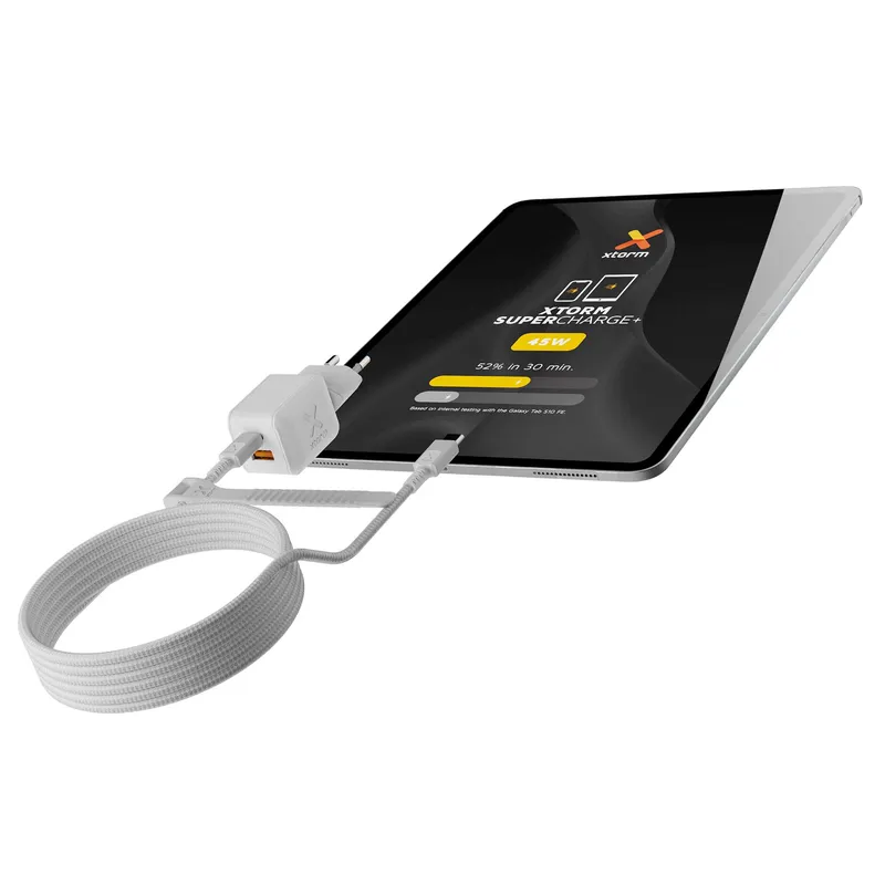 Xtorm 45W GaN3 NextGen Kotilaturi USB-C/A Valkoinen - 9510372