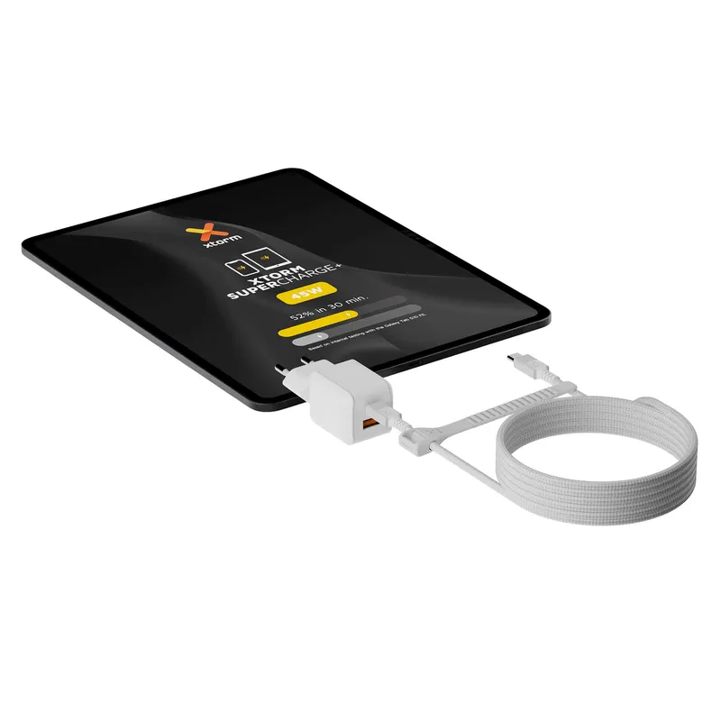 Xtorm 45W GaN3 NextGen Kotilaturi USB-C/A Valkoinen - 9510372