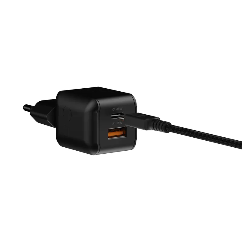 Xtorm 45W GaN3 NextGen Kotilaturi USB-C/A Musta - 9510373