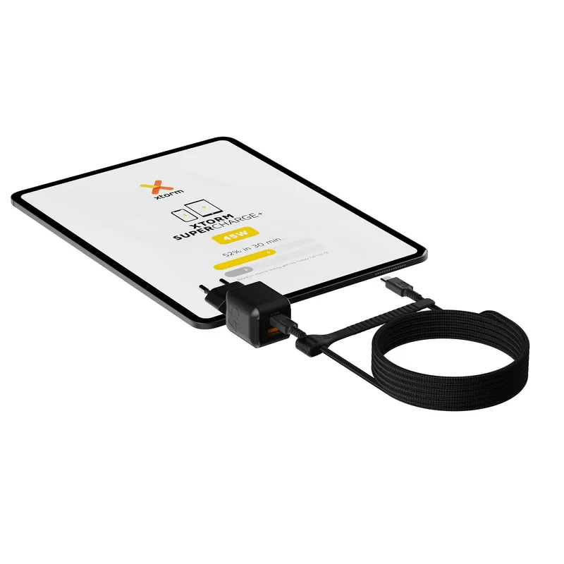 Xtorm 45W GaN3 NextGen Kotilaturi USB-C/A Musta - 9510373