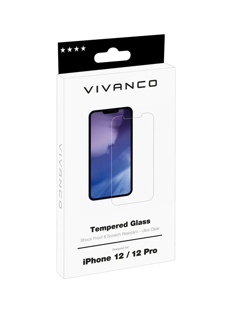 Vivanco Karkaistu Panssarilasi 9H iPhone 12 / 12 Pro - 2862136