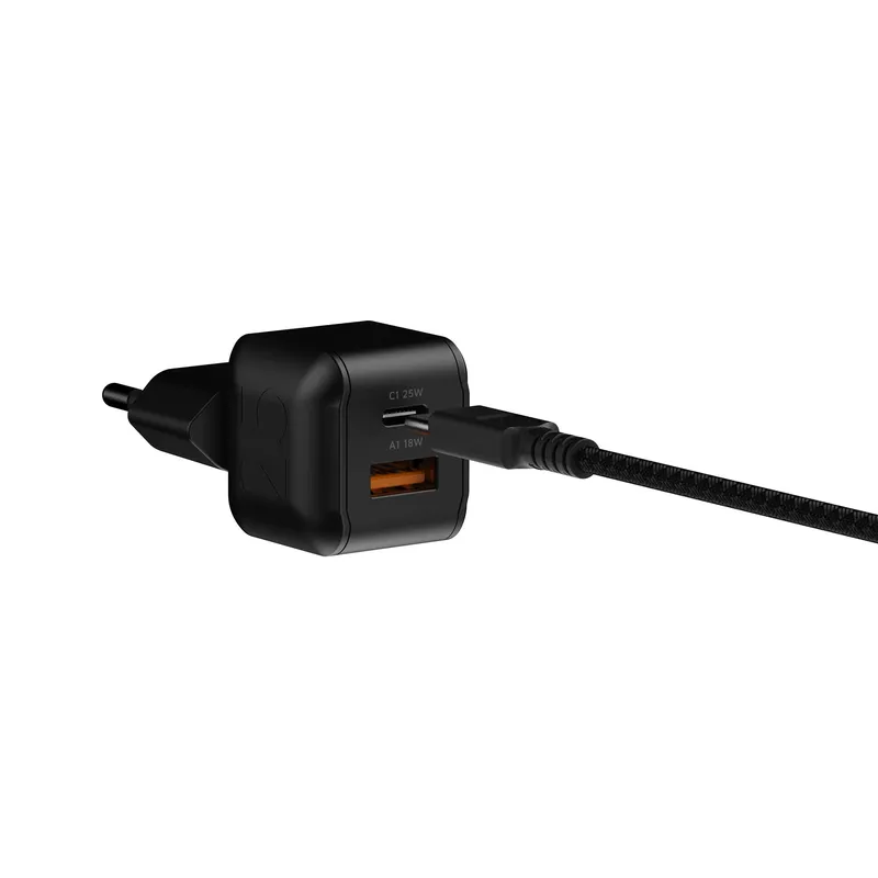 Xtorm 25W GaN3 NextGen Kotilaturi USB-C/A Musta - 9510371