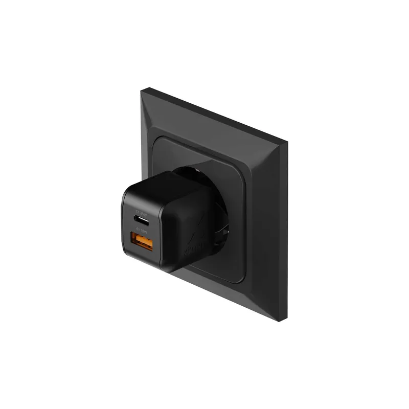 Xtorm 25W GaN3 NextGen Kotilaturi USB-C/A Musta - 9510371
