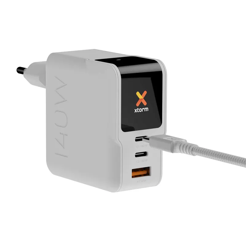 Xtorm 140W GaN3 NextGen Kotilaturi USB-C/C/A Valkoinen - 9510376