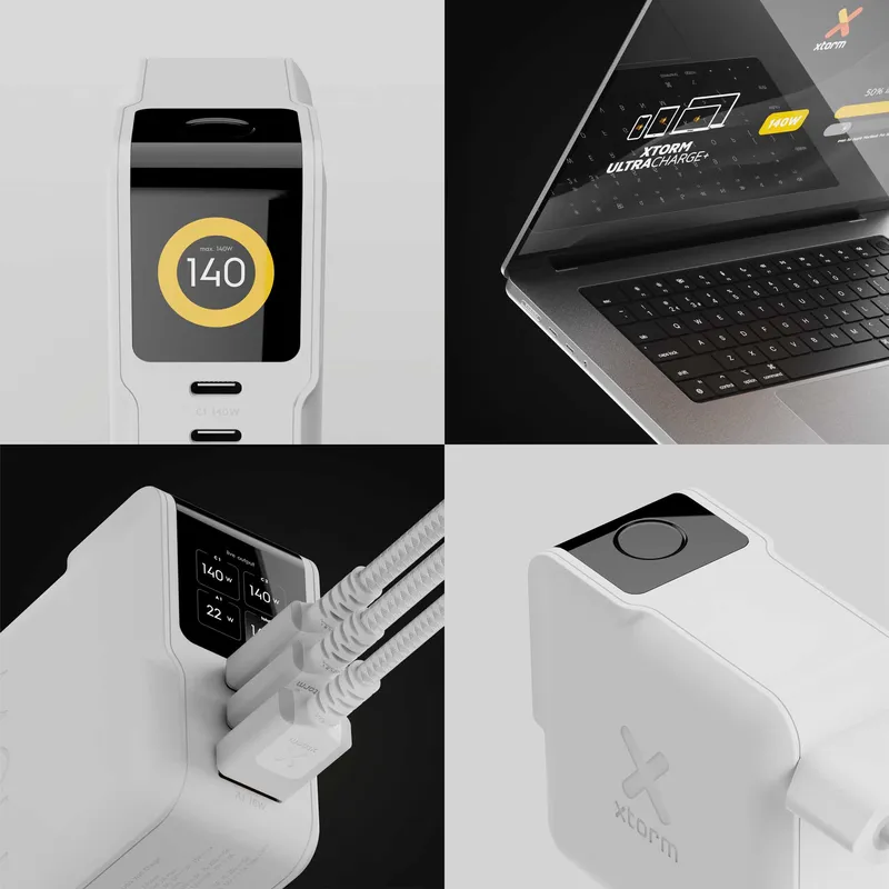 Xtorm 140W GaN3 NextGen Kotilaturi USB-C/C/A Valkoinen - 9510376