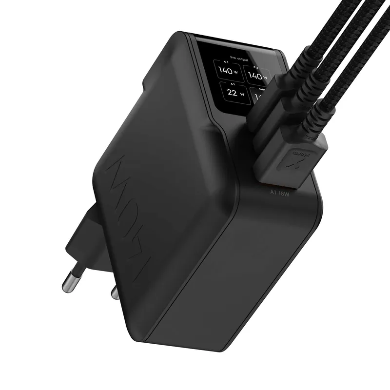 Xtorm 140W GaN3 NextGen Kotilaturi USB-C/C/A Musta - 9510377