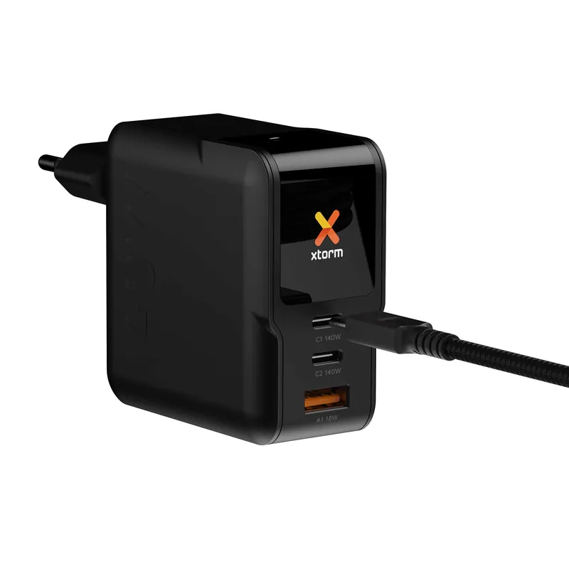 Xtorm 140W GaN3 NextGen Kotilaturi USB-C/C/A Musta - 9510377