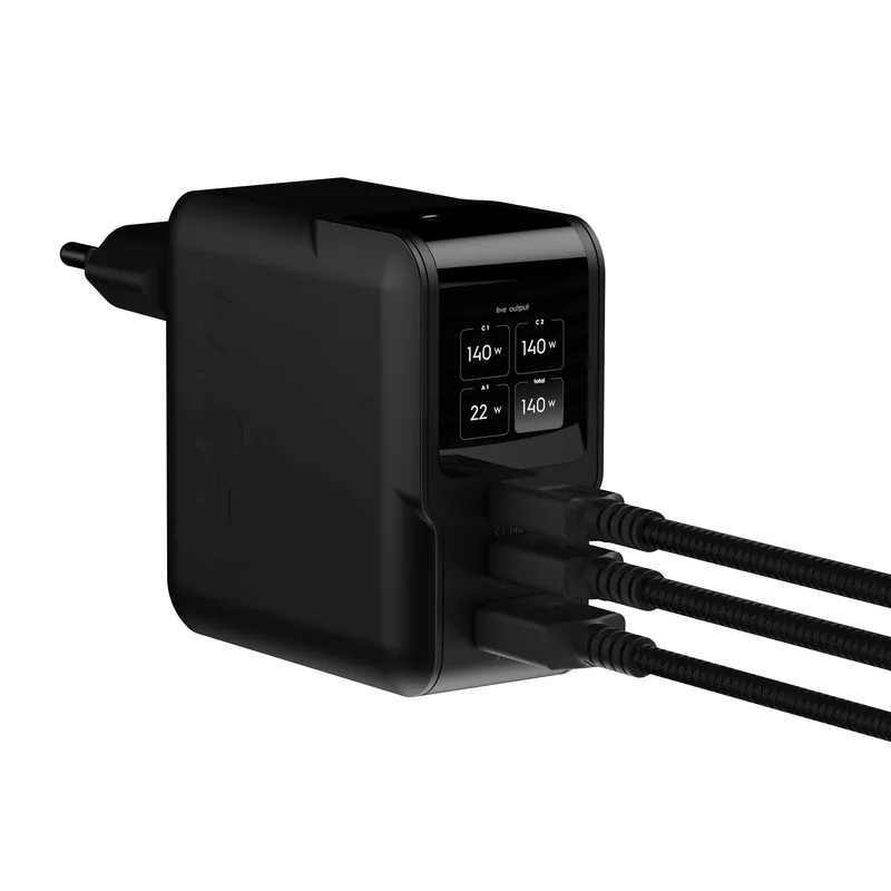 Xtorm 140W GaN3 NextGen Kotilaturi USB-C/C/A Musta - 9510377