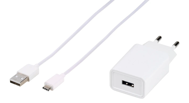 Vivanco USB Kotilaturi 3A 15W+ USB-C kaapeli Valk. - 2862146