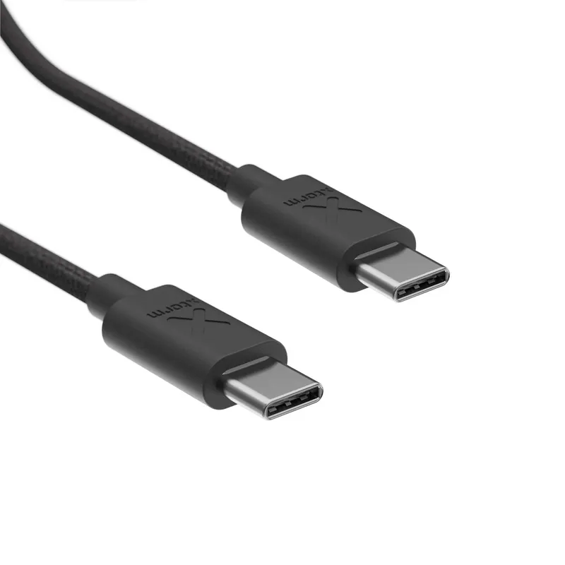 Xtorm Go2 GRS USB-C/C PD kaapeli 100W 1m Musta - 9510021