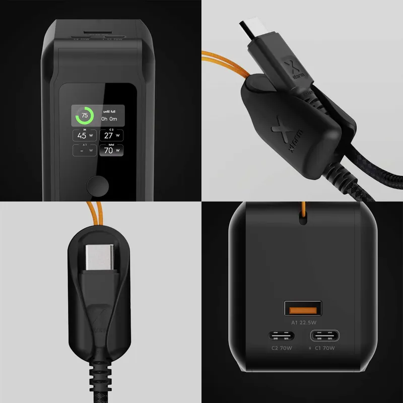 Xtorm GRS NextGen varavirta 70W 27.000mAh USB-C/C/A Musta - 9510363
