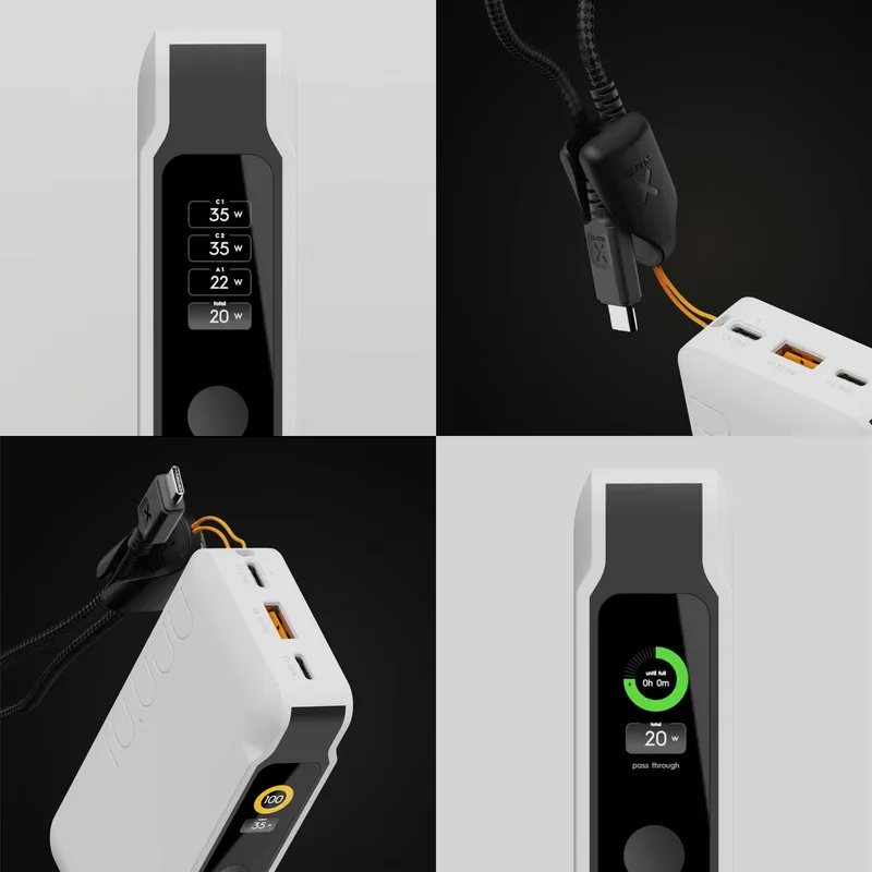 Xtorm GRS NextGen varavirta 35W 10.000mAh USB-C/C/A Valkoinen - 9510356