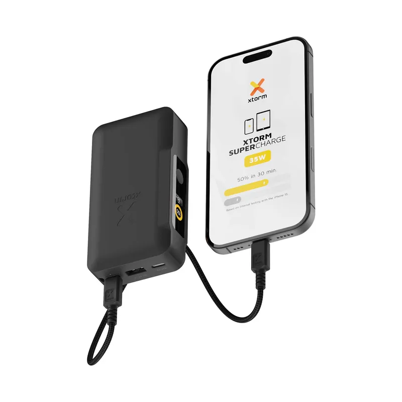 Xtorm GRS NextGen varavirta 35W 10.000mAh USB-C/C/A Musta - 9510357