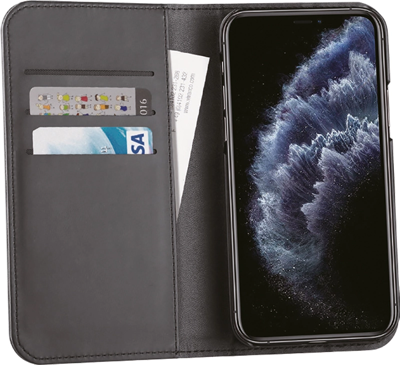 Vivanco Classic Lompakkokotelo iPhone 12 mini Musta - 2862157
