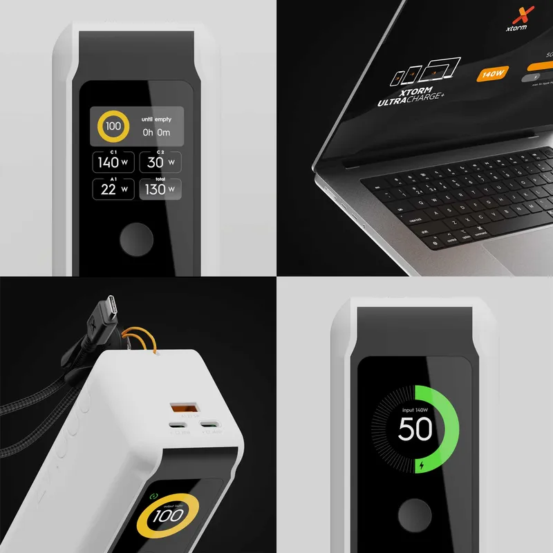 Xtorm GRS NextGen varavirta 140W 27.000mAh USB-C/C/A Valk - 9510365