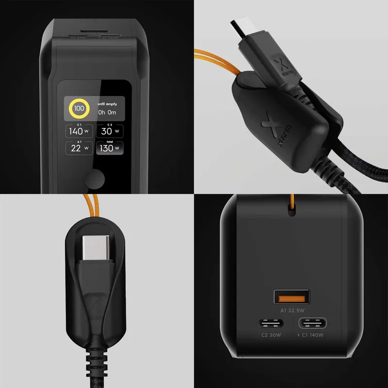 Xtorm GRS NextGen varavirta 140W 27.000mAh USB-C/C/A Musta - 9510366