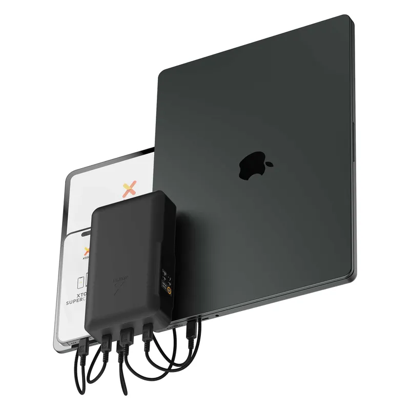 Xtorm GRS NextGen varavirta 100W 60.000mAh USB-C/C/A Musta - 9510369
