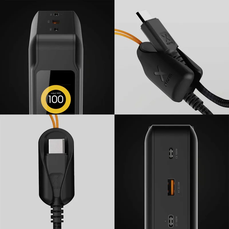 Xtorm GRS NextGen varavirta 100W 60.000mAh USB-C/C/A Musta - 9510369