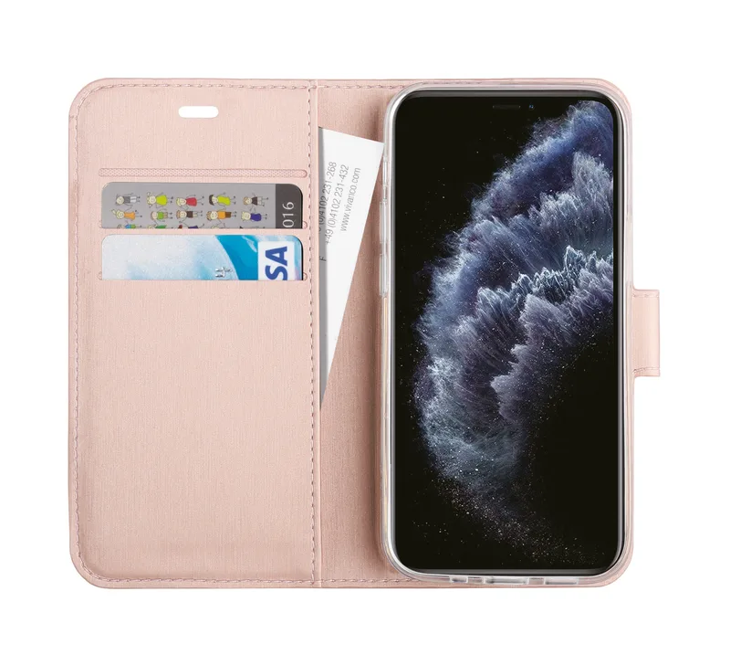 Vivanco Classic Lompakko iPhone 12 mini Ruusukulta - 2862158