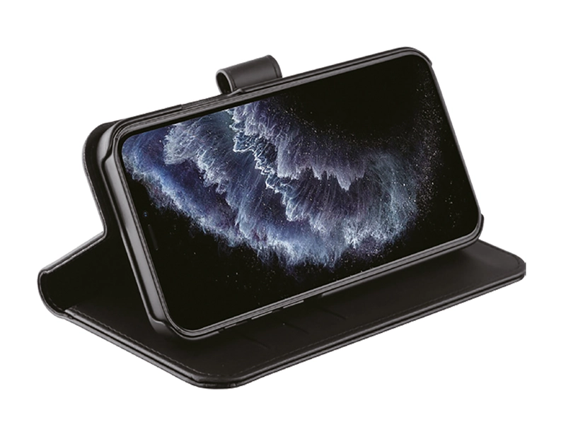 Vivanco Classic Lompakkokotelo iPhone 12/12 Pro Musta - 2862160
