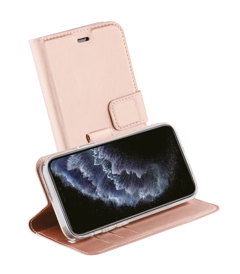 Vivanco Classic Lompakko iPhone 12 Pro Max Ruusukulta - 2862164