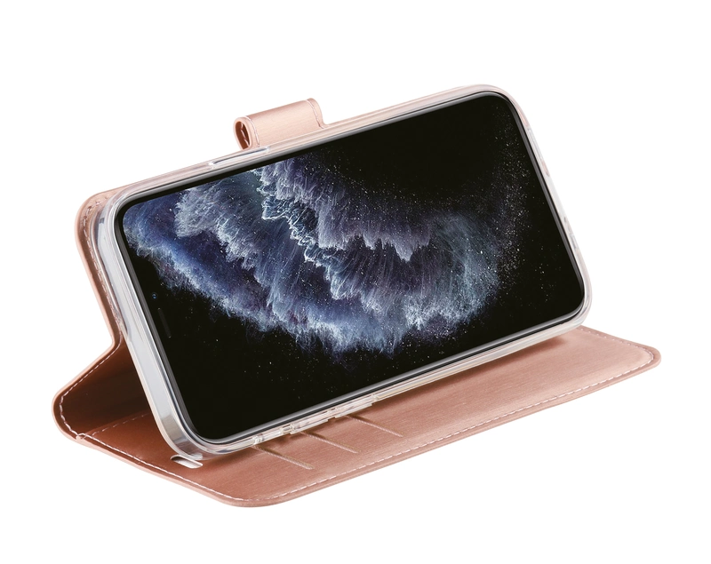 Vivanco Classic Lompakko iPhone 12 Pro Max Ruusukulta - 2862164
