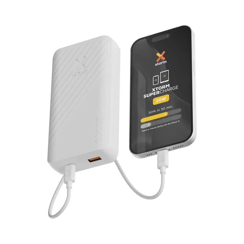 Xtorm Varavirta 20.000mAh 20W USB-C & USB-A Ice - 9510319