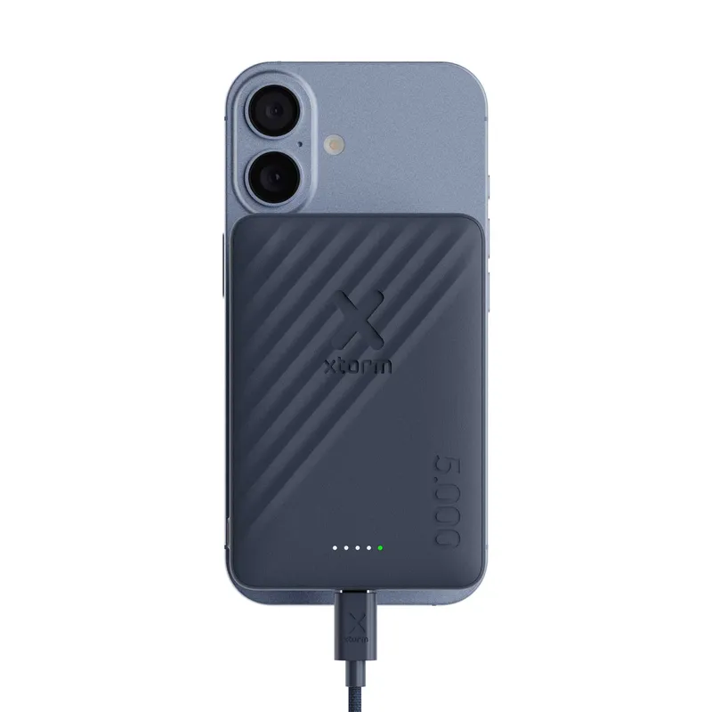 Xtorm Magneettinen Langaton 15W Varavirta USB-C 5000mAh Sininen - 9510327