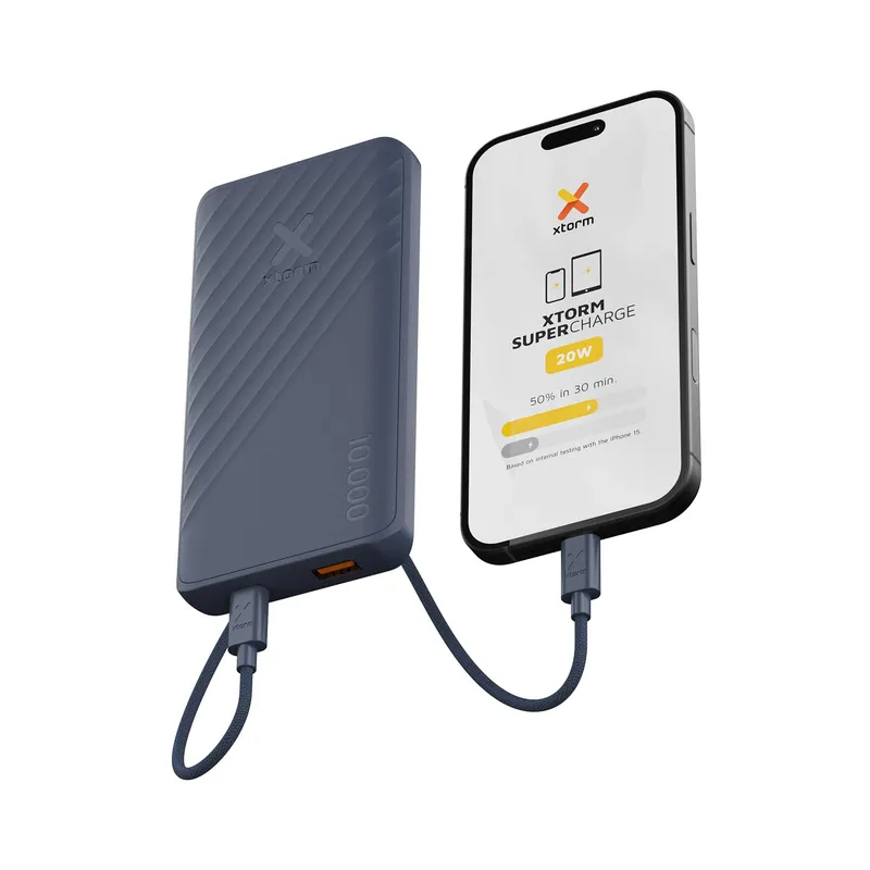 Xtorm Varavirta 10.000mAh 20W USB-C & USB-A Sininen - 9510317