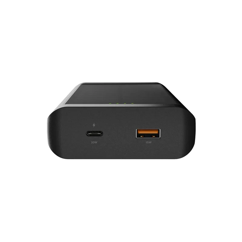 Xtorm Aurinkokenno varavirtalähde 10.000mAh/20W Taskulamppu Musta - 9510355