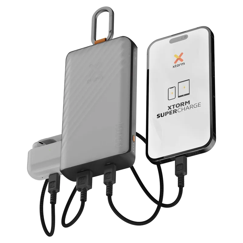 Xtorm Aurinkokenno varavirtalähde 10.000mAh/20W Taskulamppu Musta - 9510355