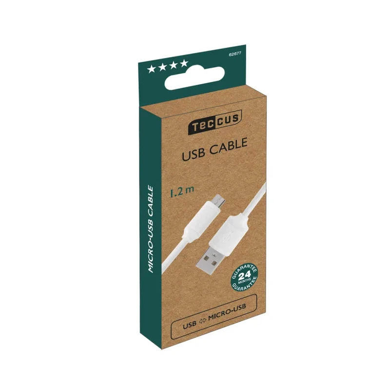 Vivanco Micro-USB kaapeli 1.2m Valkoinen - 2862677