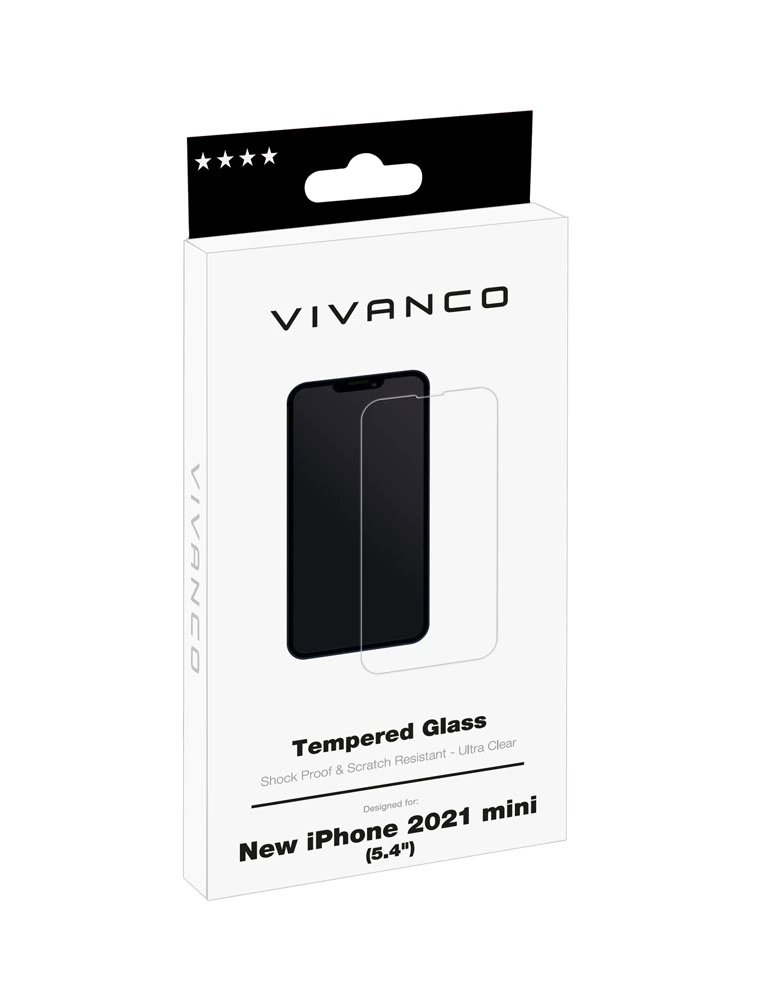 Vivanco Karkaistu P.ilasi 9H iPhone 13 mini - 2862820