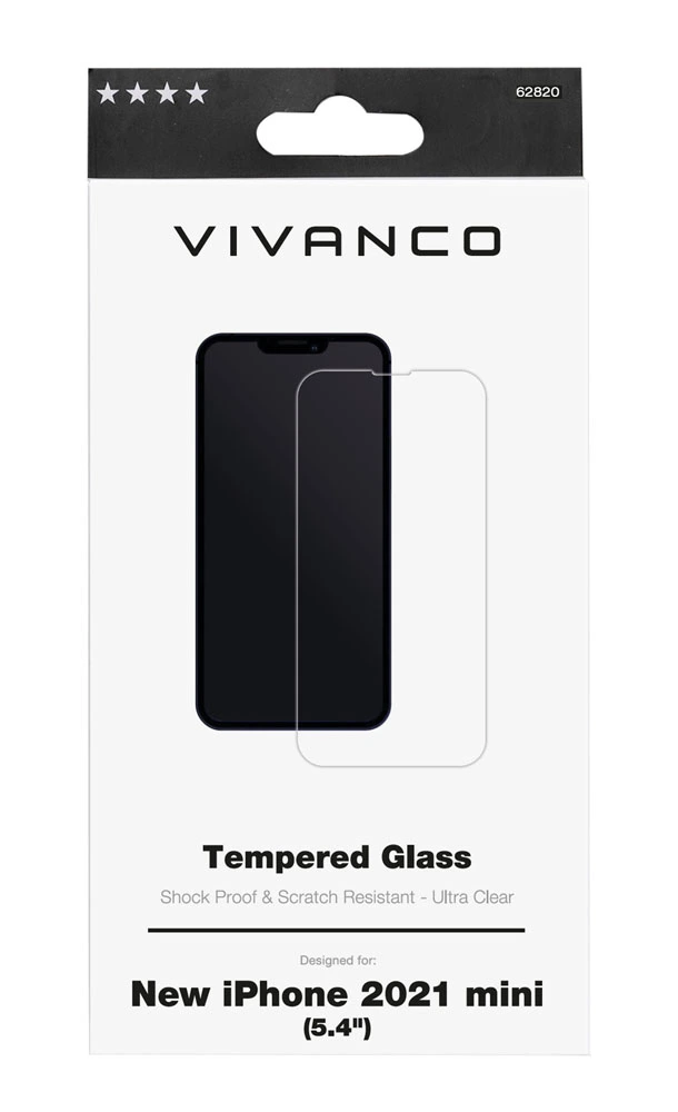 Vivanco Karkaistu P.ilasi 9H iPhone 13 mini - 2862820
