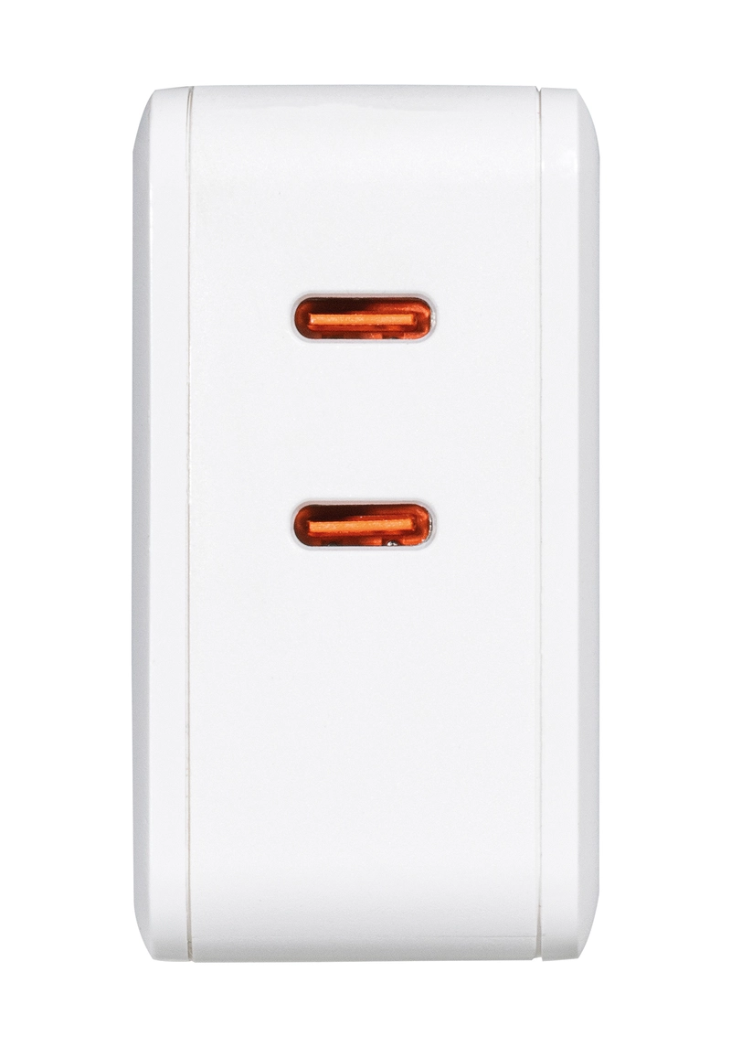 Vivanco Super Nopea 2x USB-C PD 45W kotilaturi Valkoinen - 2863197
