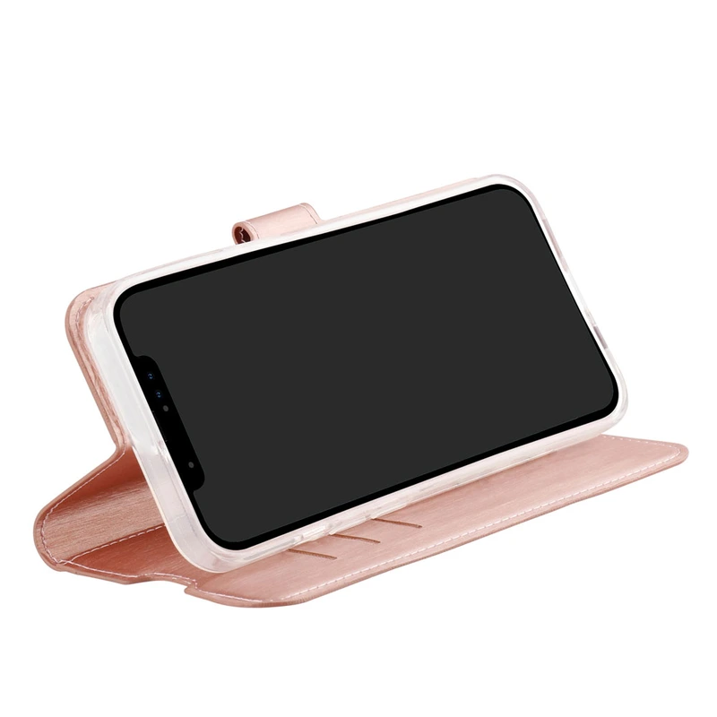 Vivanco Classic Lompakko iPhone 14 Pro Ruusukulta - 2863476
