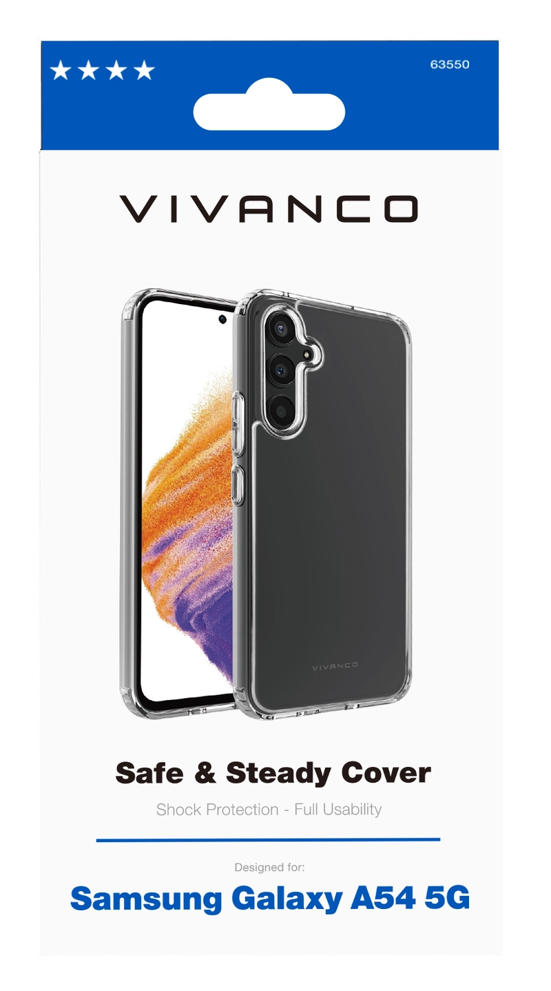Vivanco Safe & Steady Suojakuori Galaxy A54 5G Kirkas - 2863550