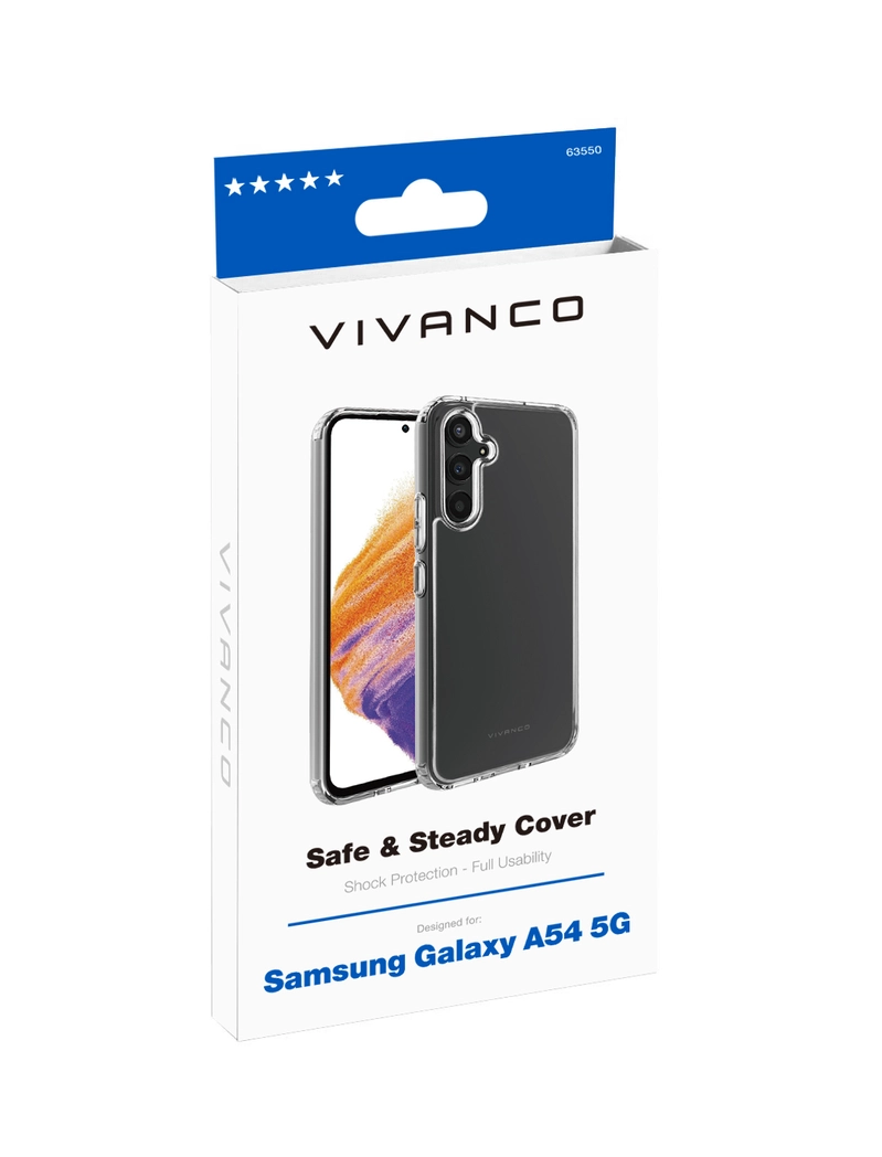 Vivanco Safe & Steady Suojakuori Galaxy A54 5G Kirkas - 2863550
