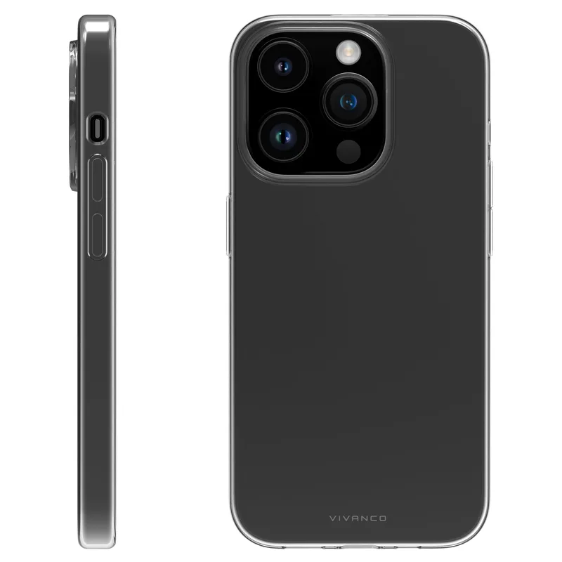 Vivanco Slim TPU Suojakuori iPhone 15 Pro Kirkas - 2863903