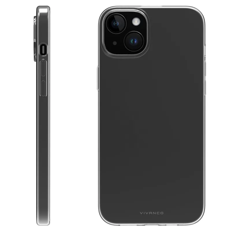 Vivanco Slim TPU Suojakuori iPhone 15/14 Plus Kirkas - 2863914