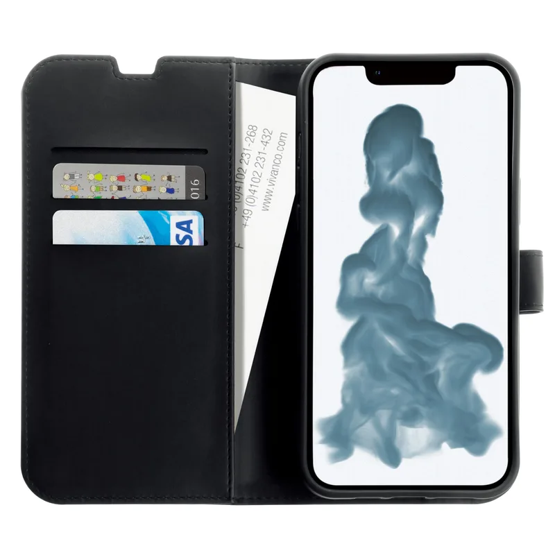 Vivanco Classic Lompakko iPhone 15 Plus Musta - 2863915