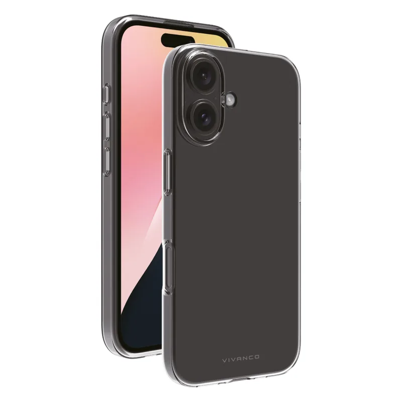 Vivanco Slim TPU Suojakuori iPhone 16 Plus Kirkas - 2864238