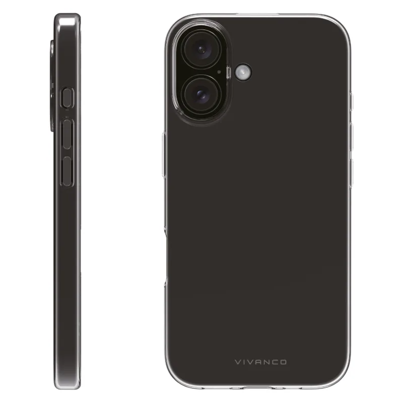 Vivanco Slim TPU Suojakuori iPhone 16 Plus Kirkas - 2864238