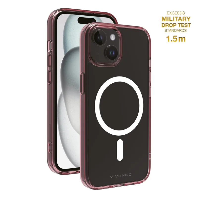 Vivanco Mag Shade Suojakuori Apple iPhone 17e/16e/15/15/13 Kirkas/Viol. - 2864246