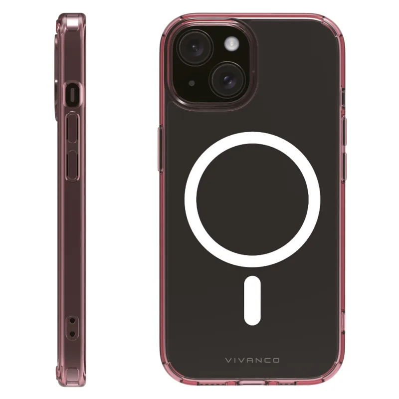 Vivanco Mag Shade Suojakuori Apple iPhone 17e/16e/15/15/13 Kirkas/Viol. - 2864246
