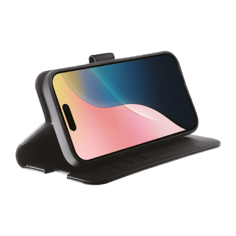 Vivanco Classic Lompakkokotelo iPhone 16 Musta - 2864251