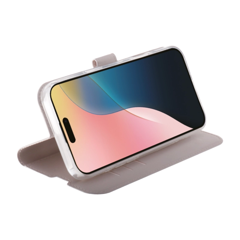 Vivanco Classic Lompakkokotelo iPhone 16 Greige - 2864252