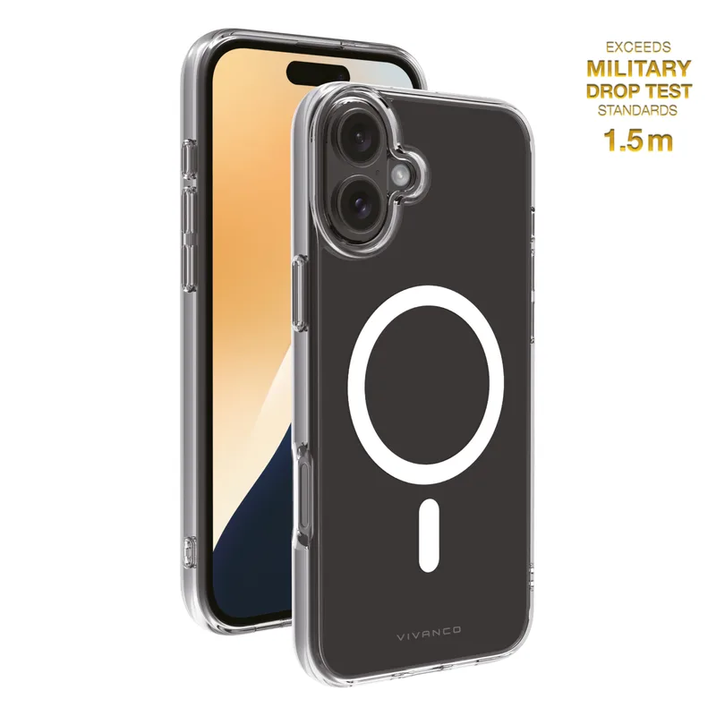 Vivanco Mag Clear Suojakuori iPhone 16 Plus Kirkas - 2864260