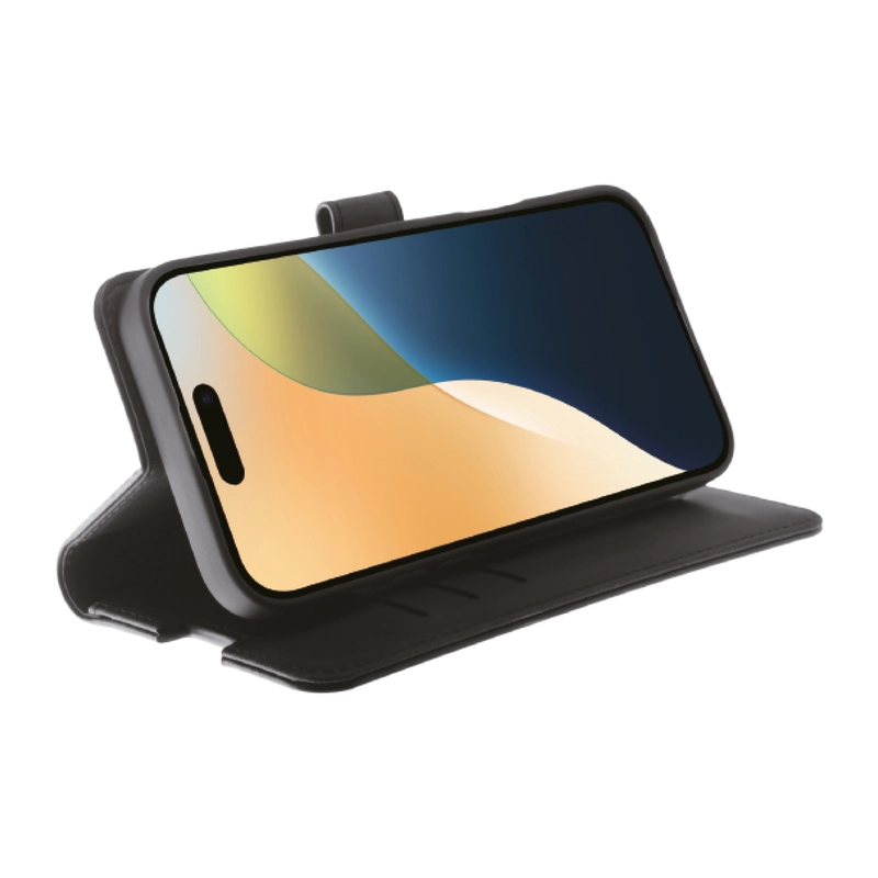 Vivanco Classic Lompakkokotelo iPhone 16 Plus Musta - 2864261