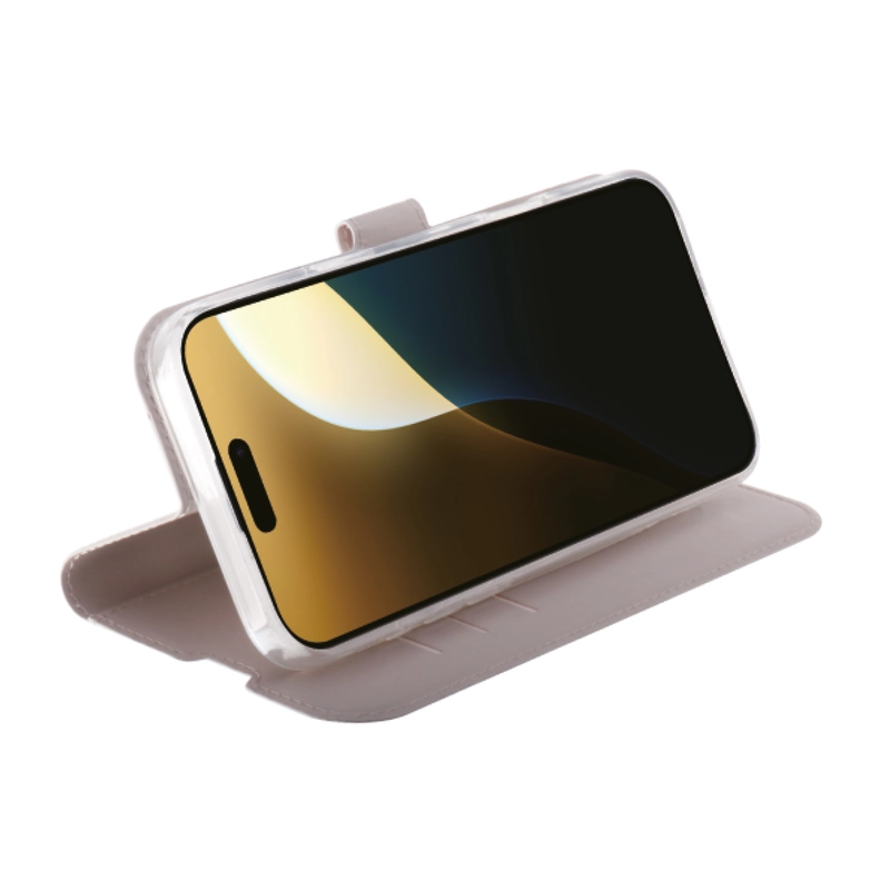 Vivanco Classic Lompakkokotelo iPhone 16 Pro Max Greige - 2864265